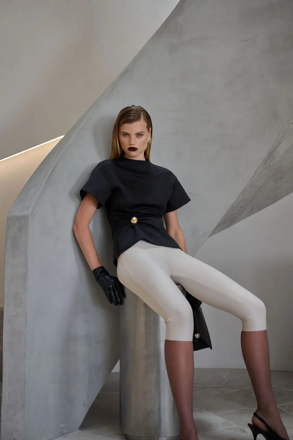 Aire Capri Pants | Stone