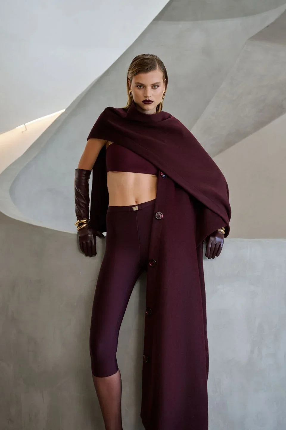 Aire Capri Pants | Deep Wine