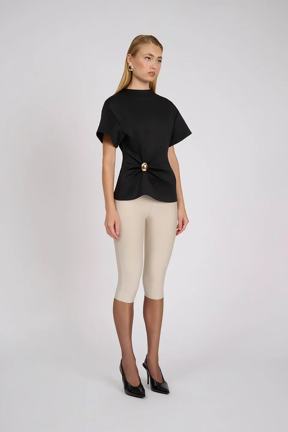 Aire Capri Pants | Stone