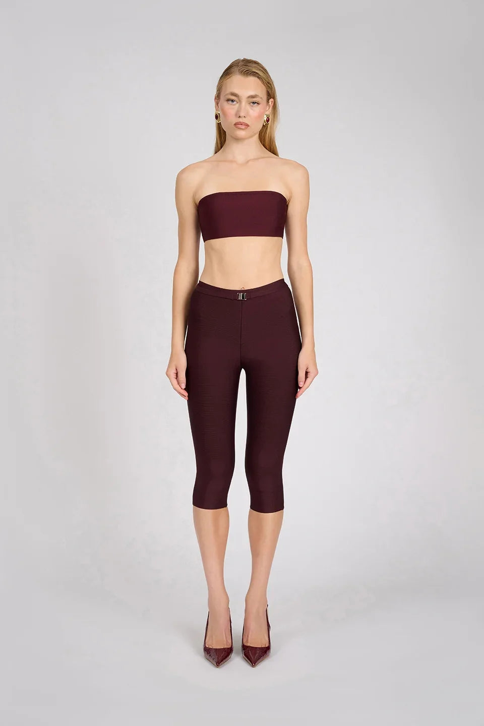 Aire Capri Pants | Deep Wine