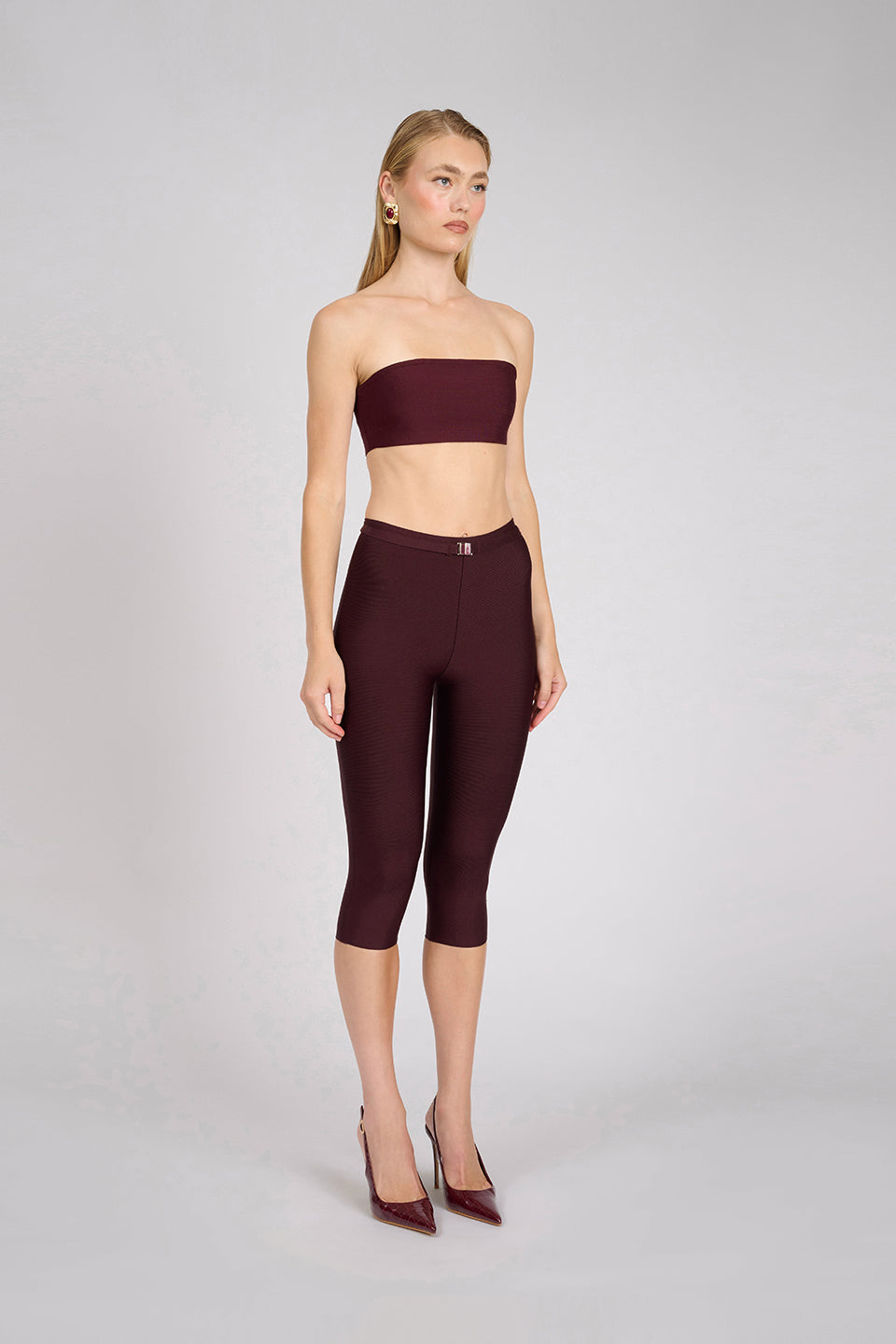 Aire Capri Pants | Deep Wine