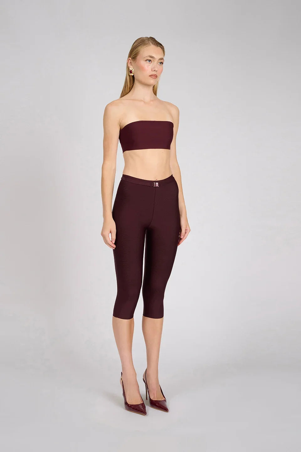 Aire Capri Pants | Deep Wine
