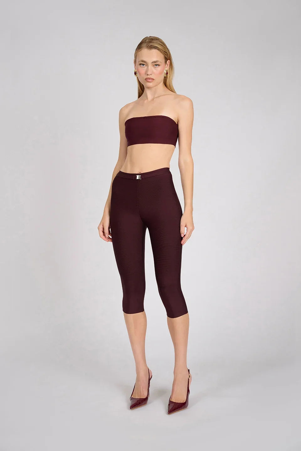 Aire Capri Pants | Deep Wine