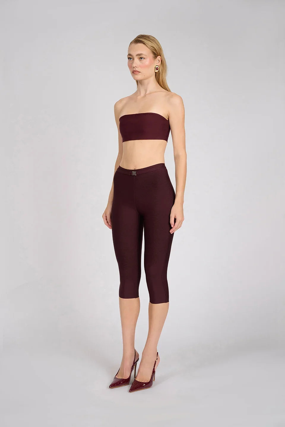 Aire Capri Pants | Deep Wine