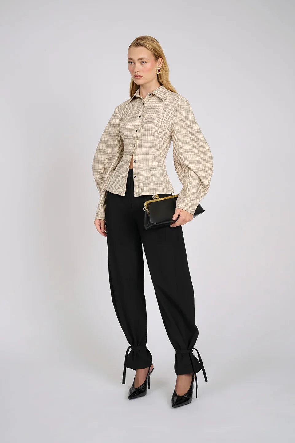 Arlo Shirt | Sand Plaid