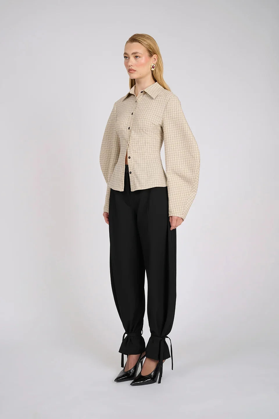 Arlo Shirt | Sand Plaid