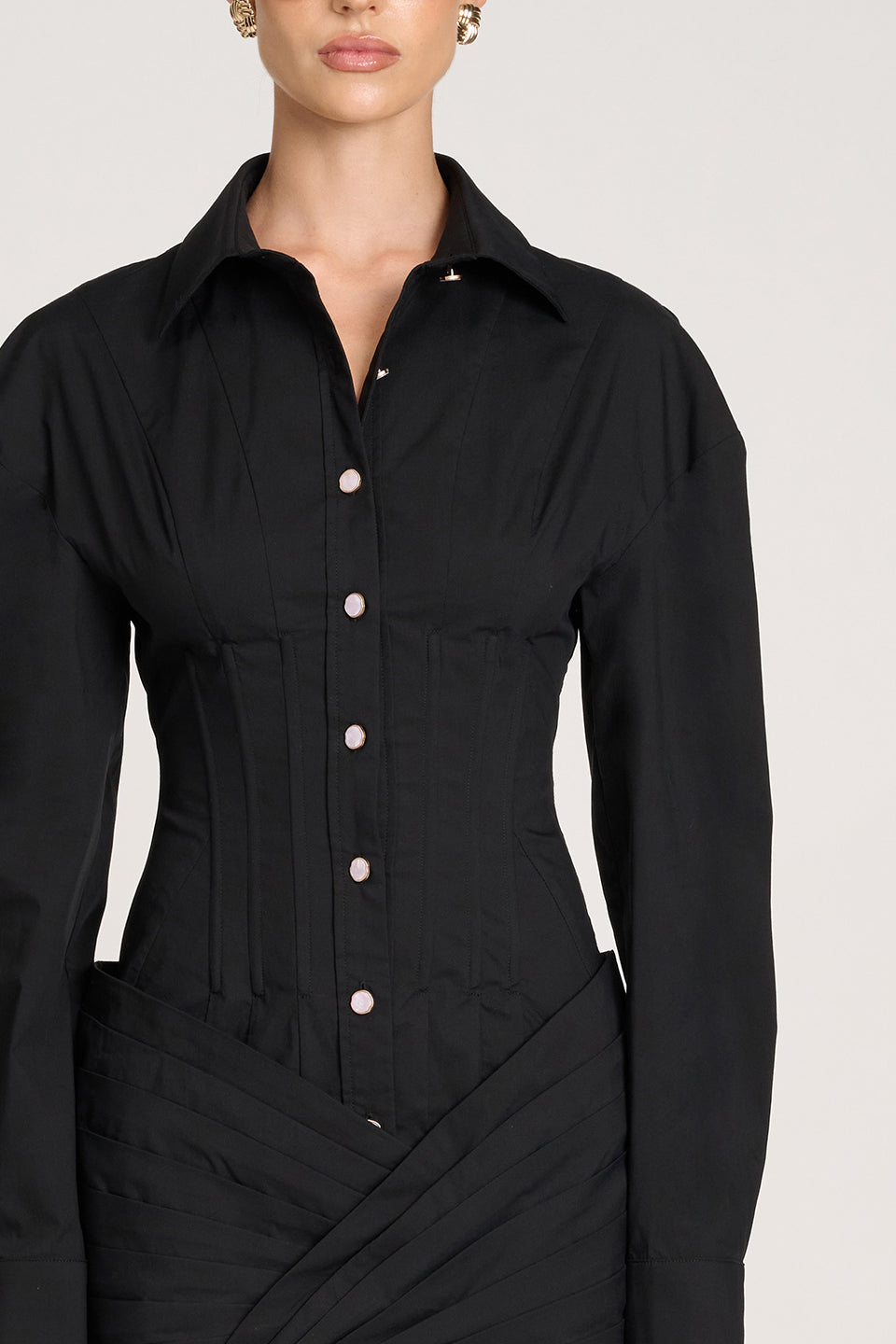 Cindy Shirt Dress | Black