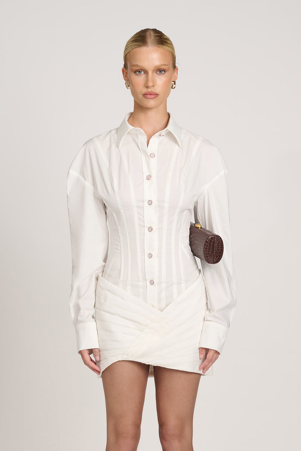 Cindy Shirt Dress | White