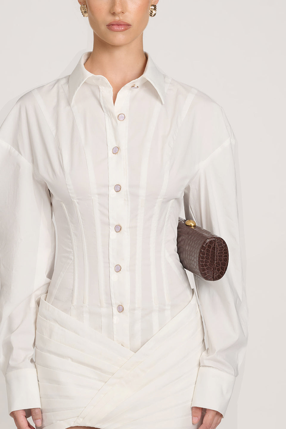 Cindy Shirt Dress | White