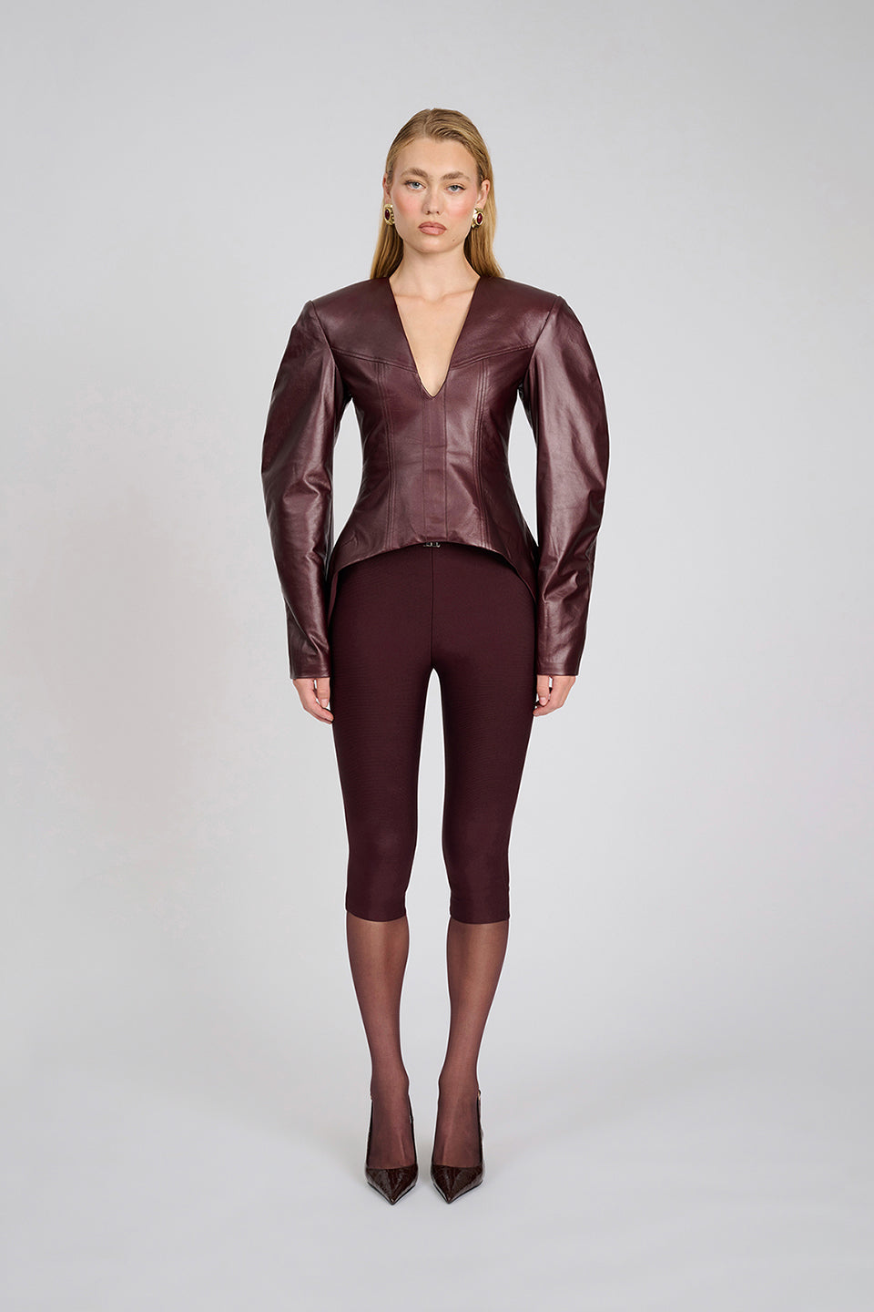 Aire Capri Pants | Deep Wine