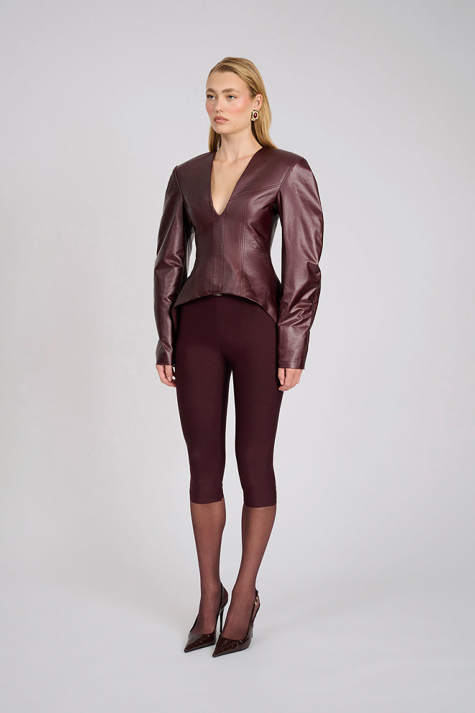 Aire Capri Pants | Deep Wine