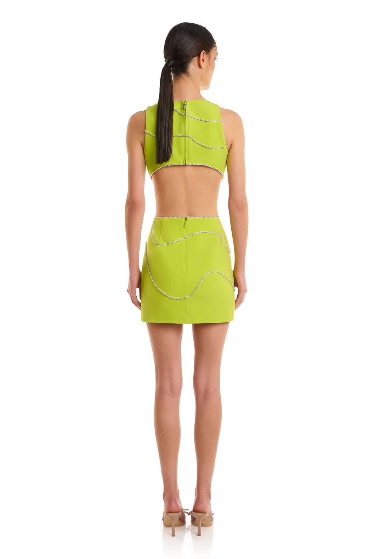 Khali Dress | Lime - ELIYA THE LABEL