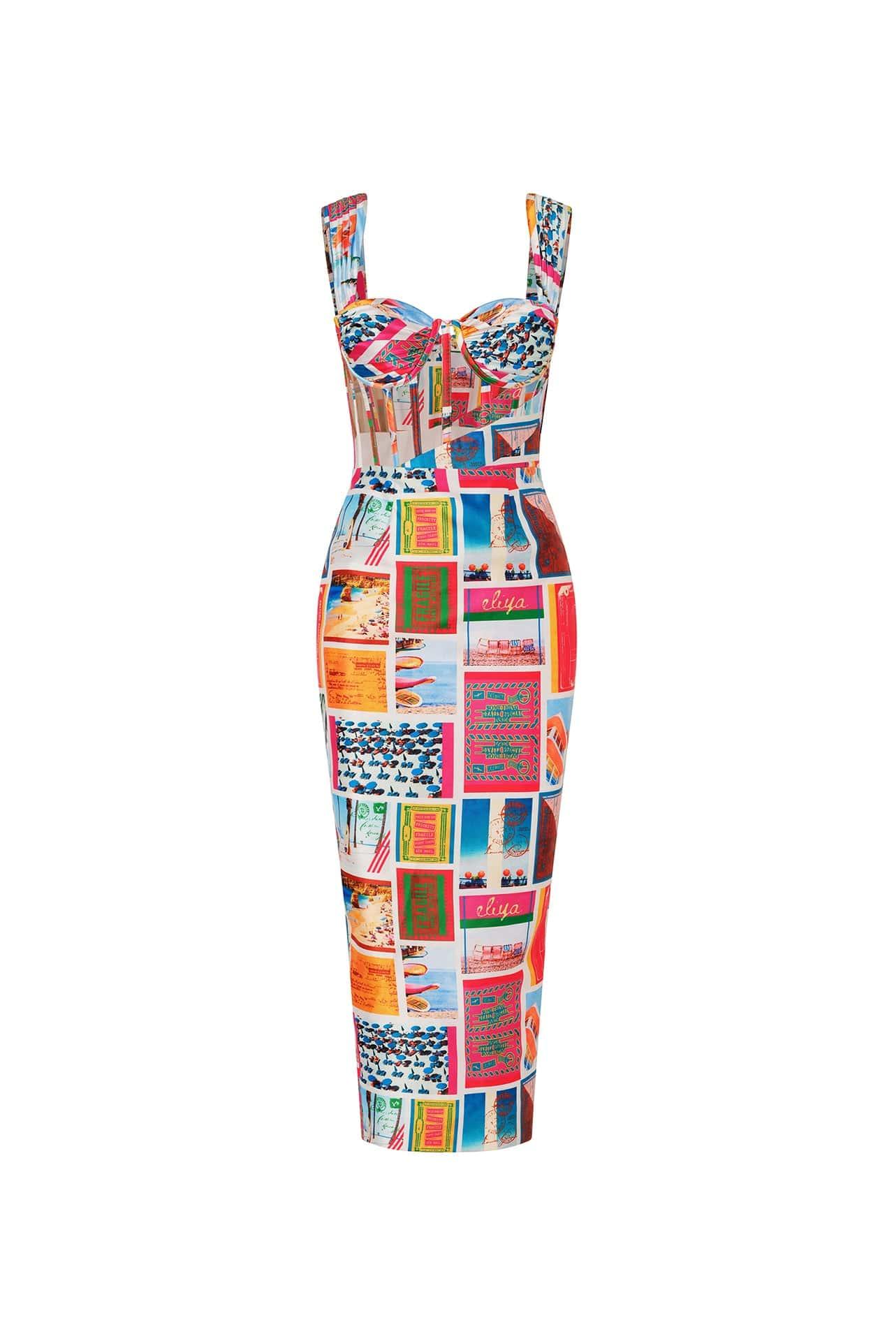 India Dress Lipari Viscose Leopard
