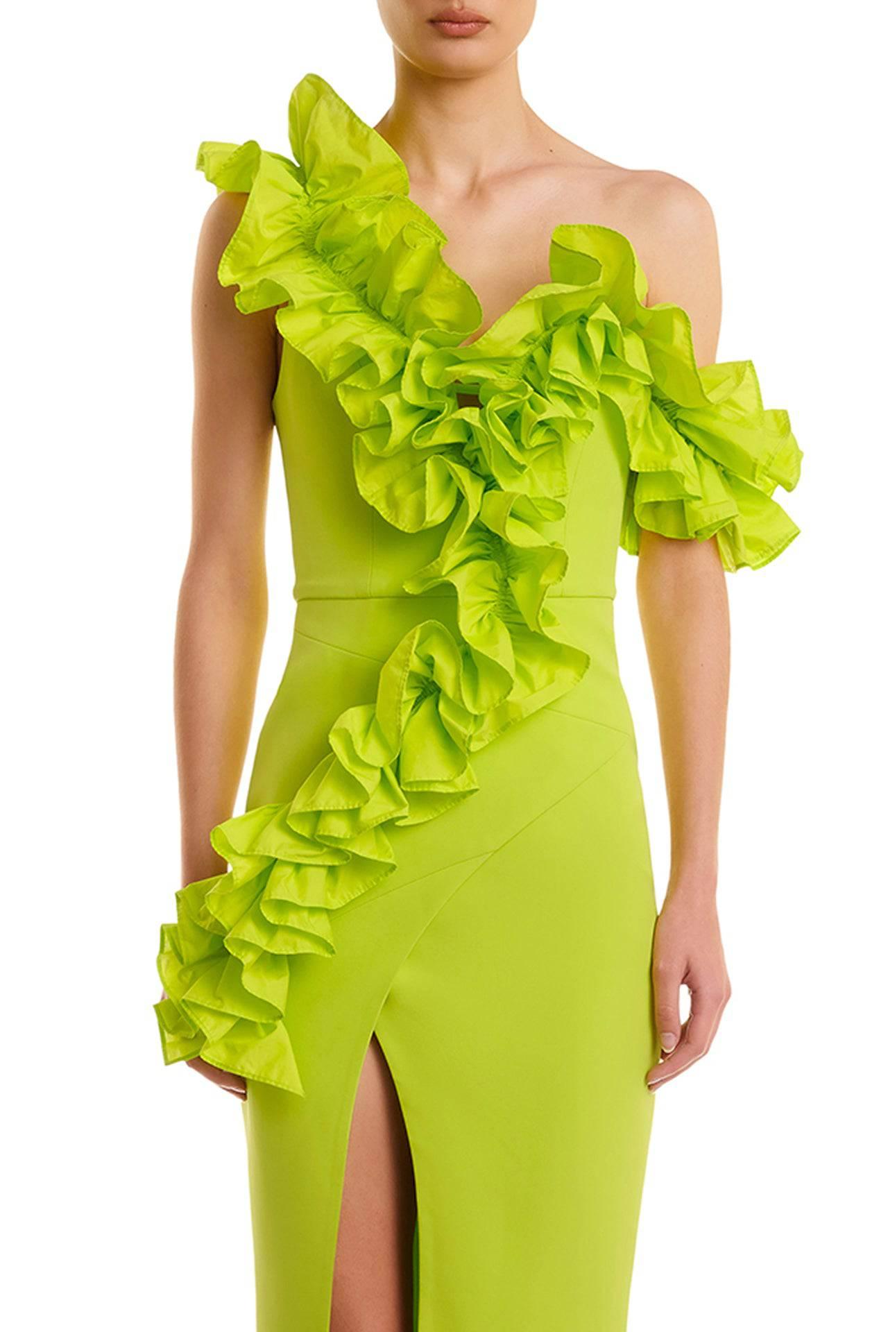 Rosanna Dress | Lime - ELIYA THE LABEL