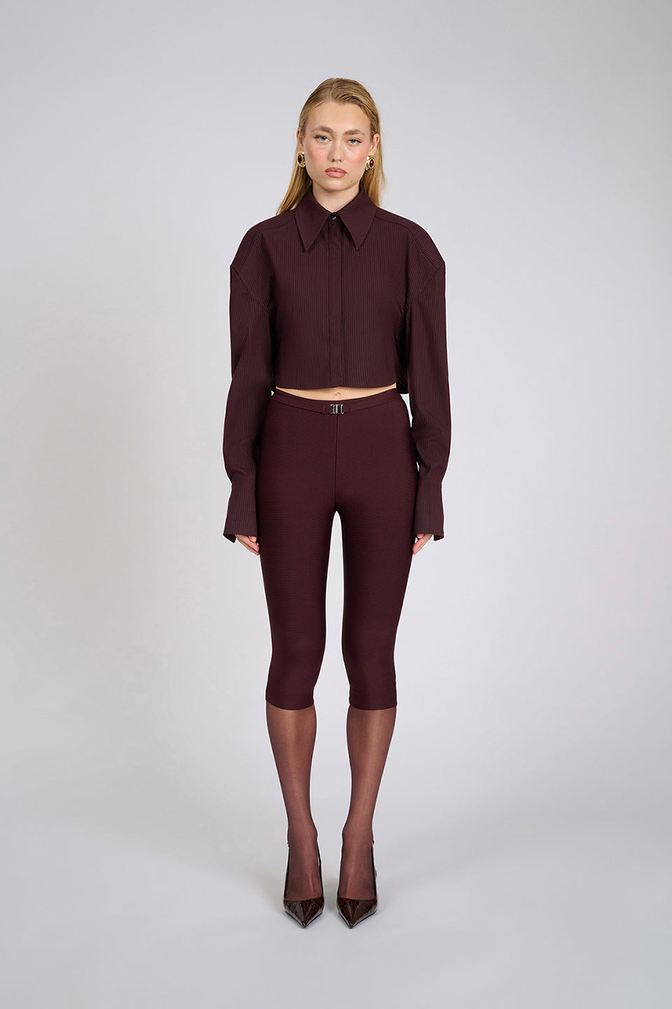 Aire Capri Pants | Deep Wine