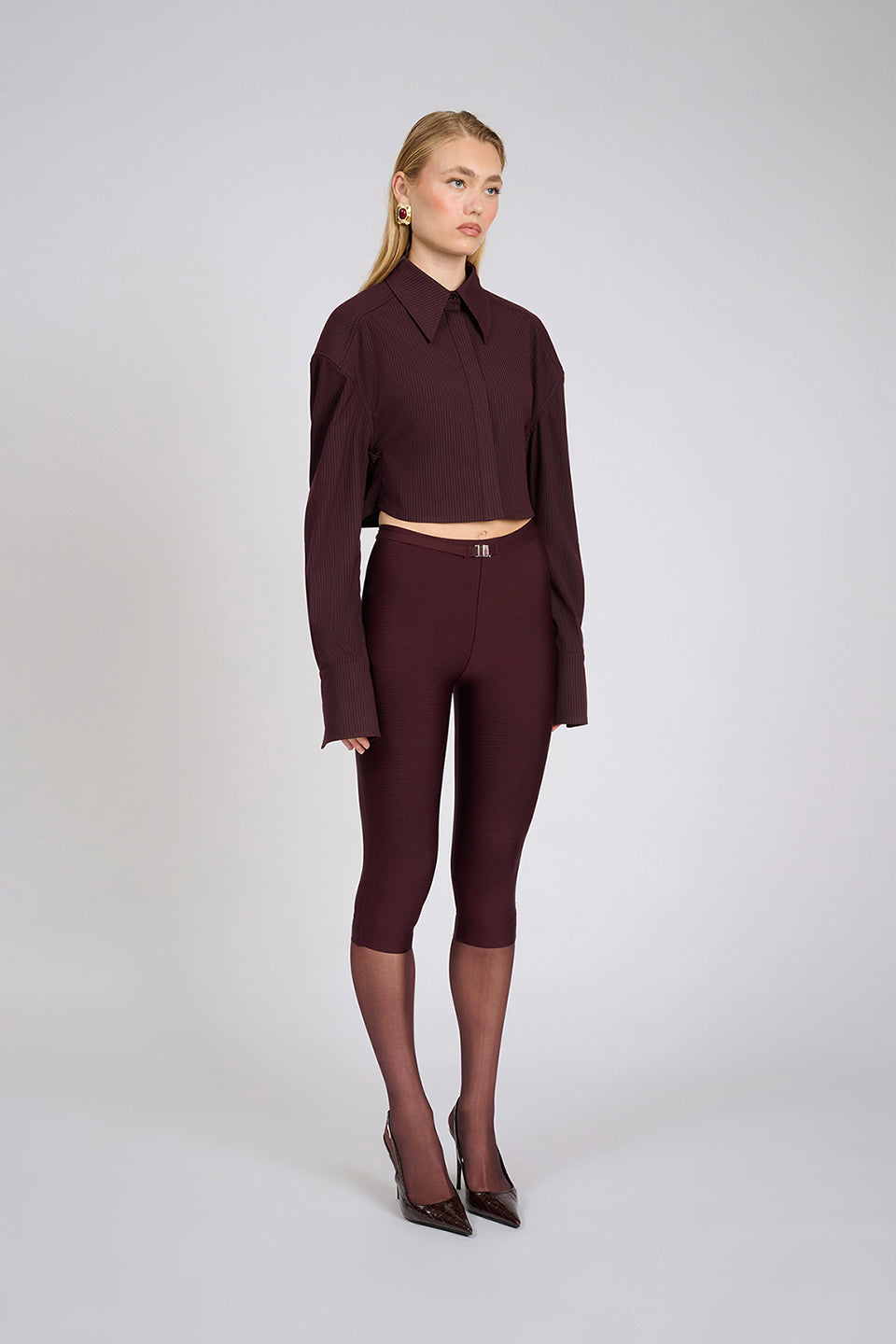 Aire Capri Pants | Deep Wine