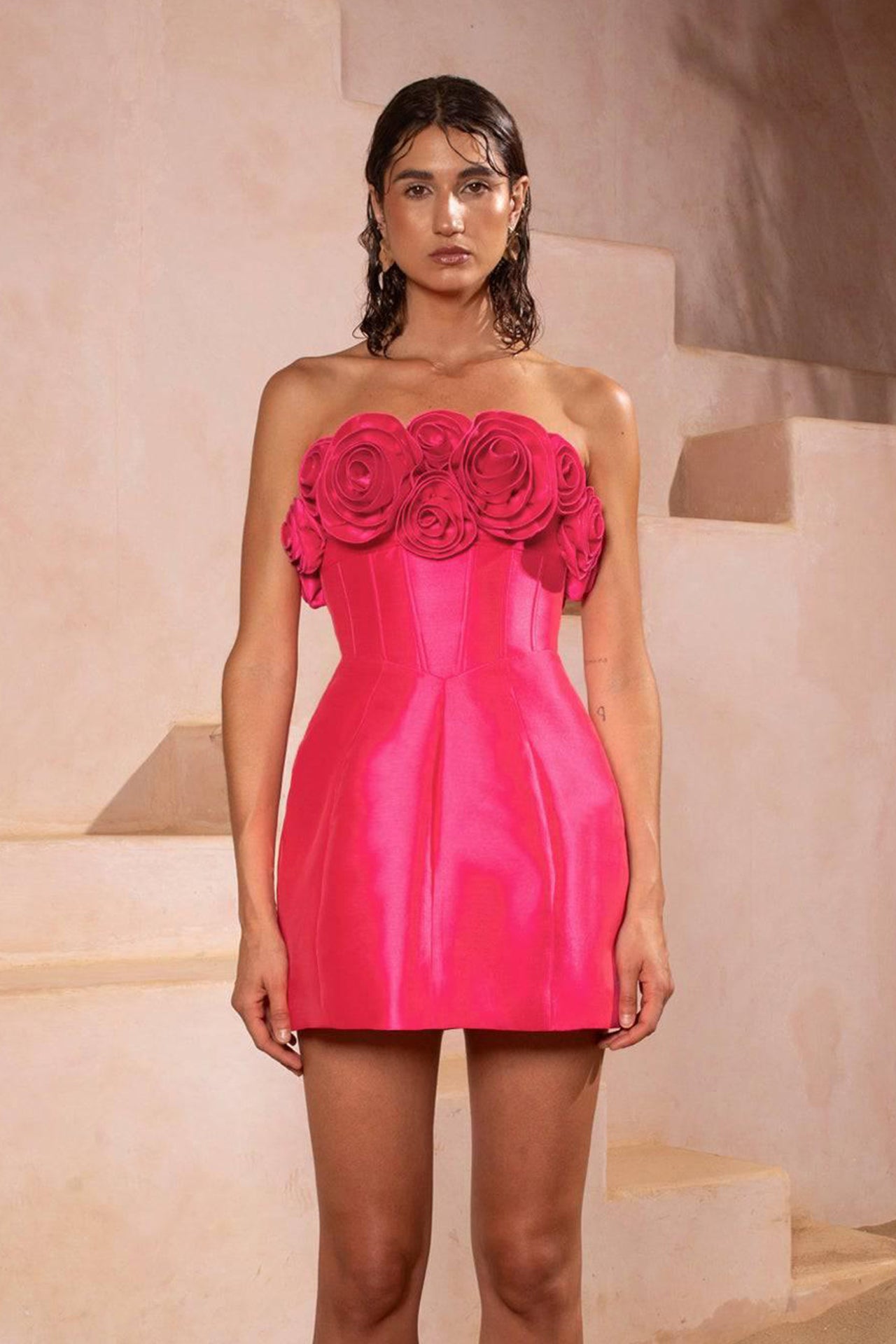 Tehanni Dress | Magenta