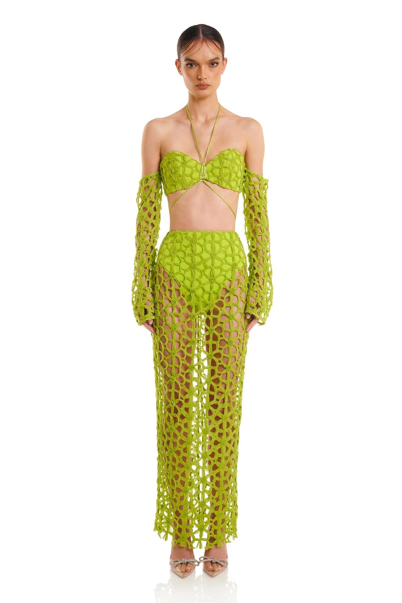 Lyndal Skirt | Lime - ELIYA THE LABEL