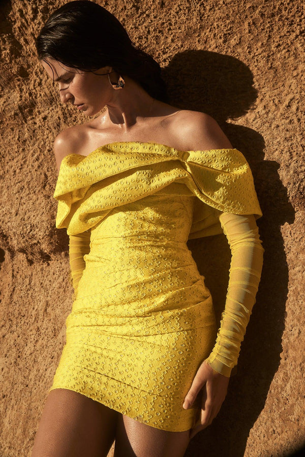 Oscar Dress | Yellow - ELIYA THE LABEL