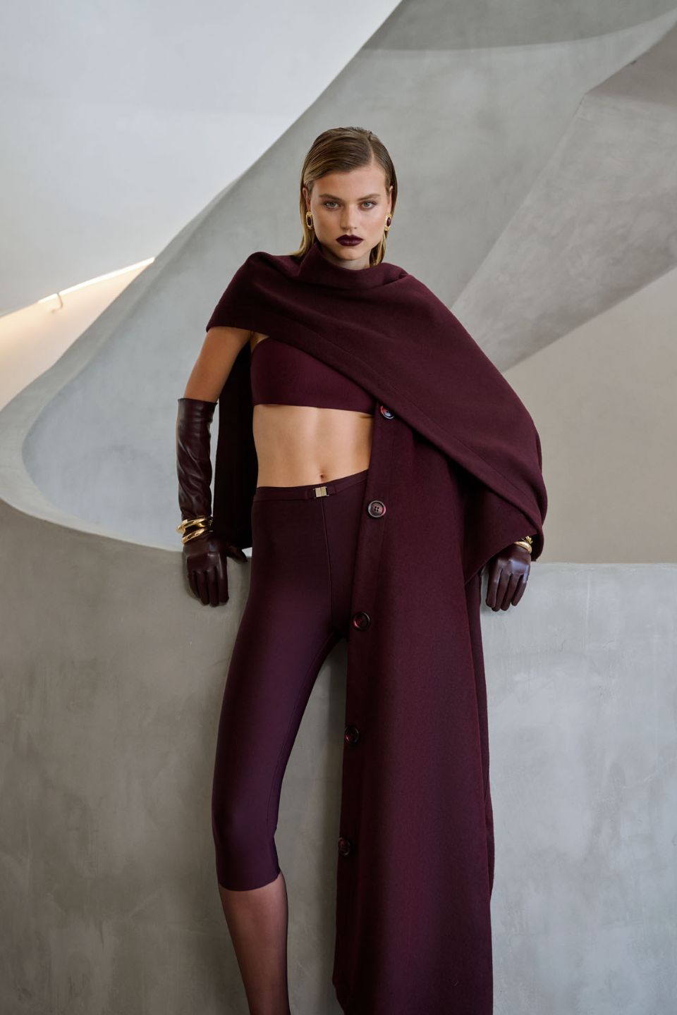 Aire Capri Pants | Deep Wine