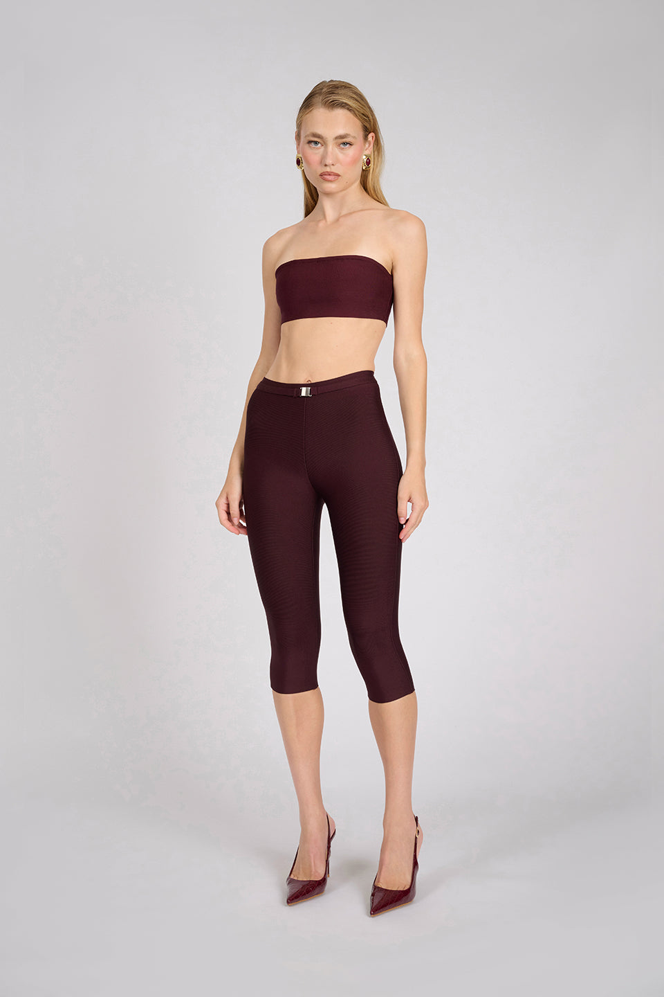 Aire Capri Pants | Deep Wine
