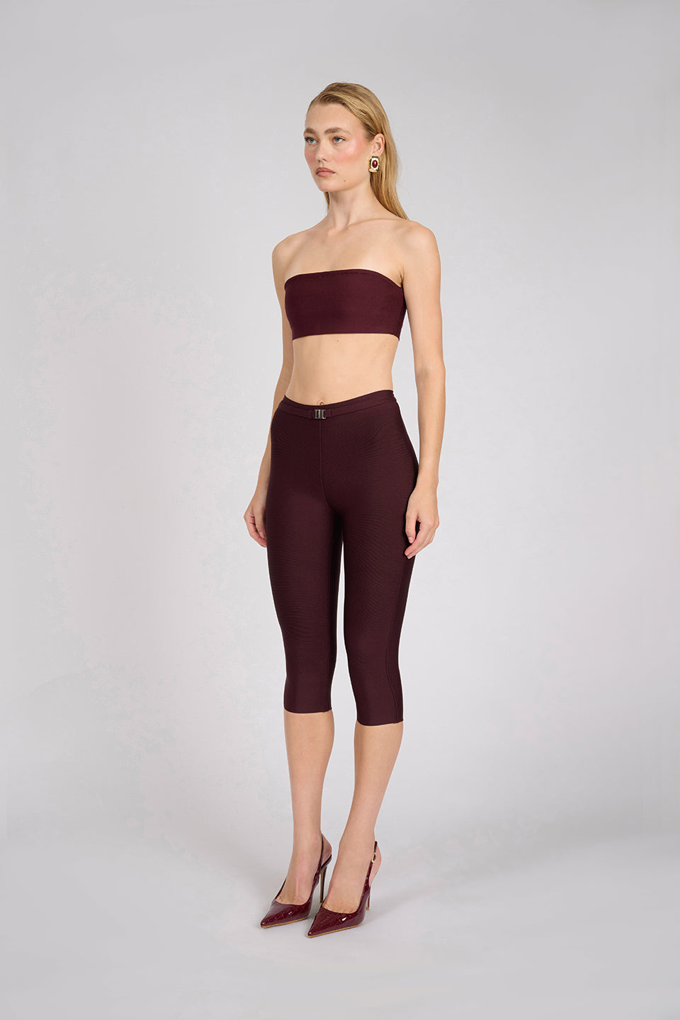 Aire Capri Pants | Deep Wine