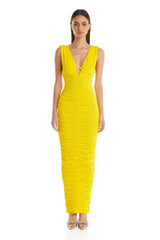 Anna Dress | Yellow - ELIYA THE LABEL