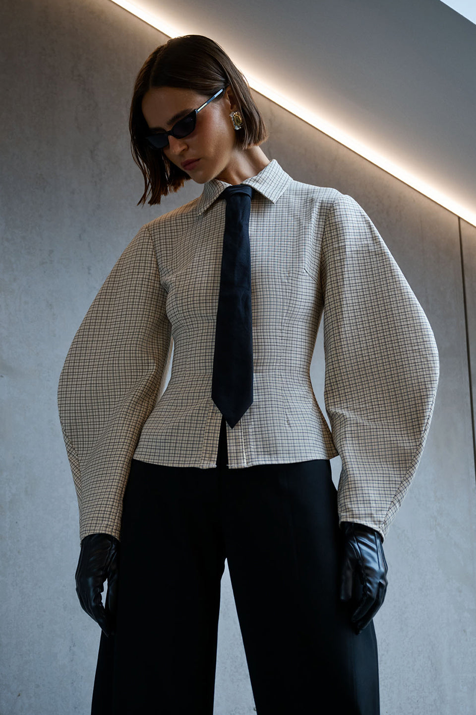 Arlo Shirt | Sand Plaid