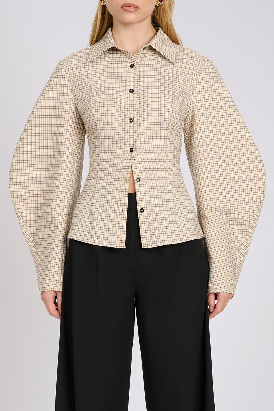 Arlo Shirt | Sand Plaid