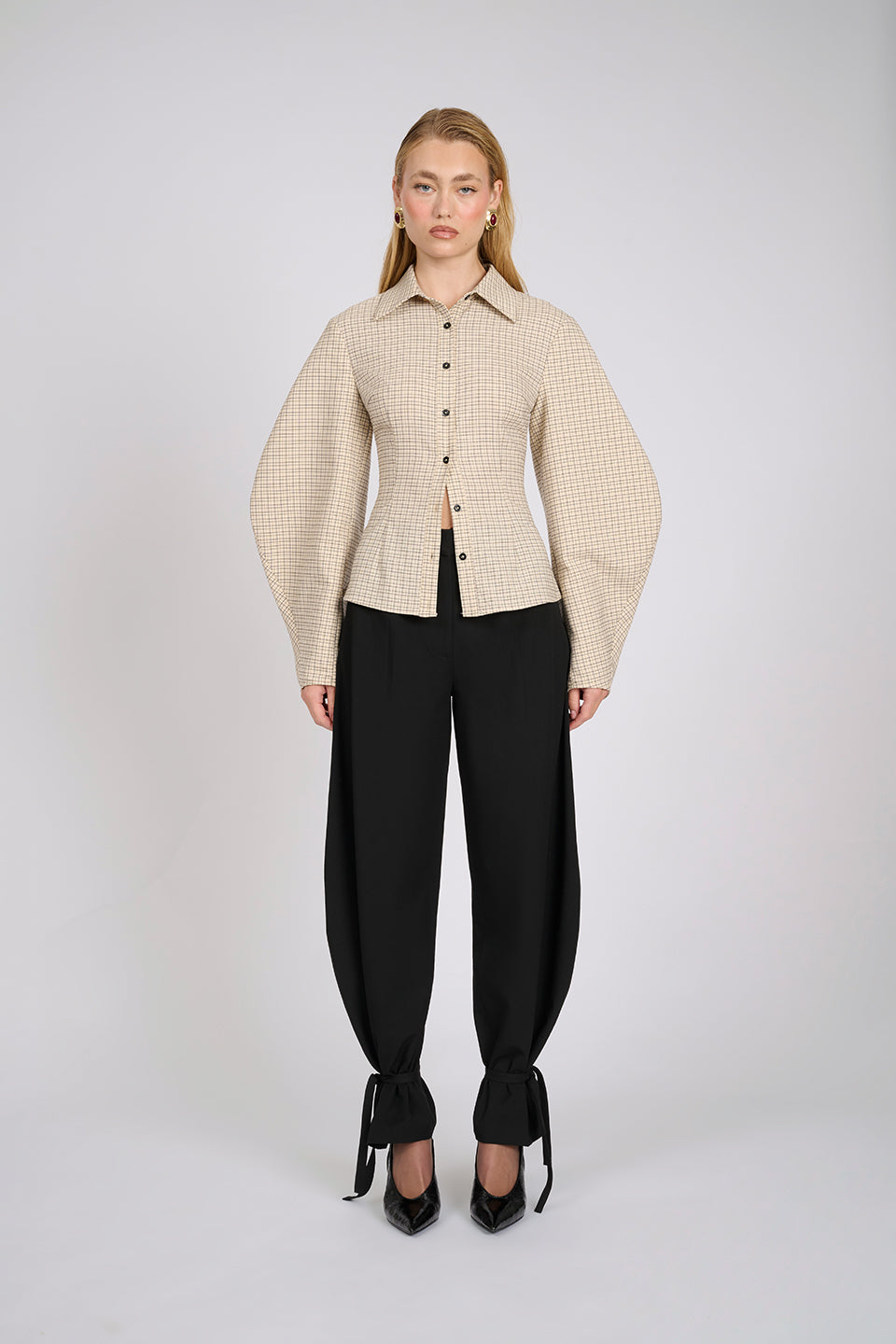 Arlo Shirt | Sand Plaid