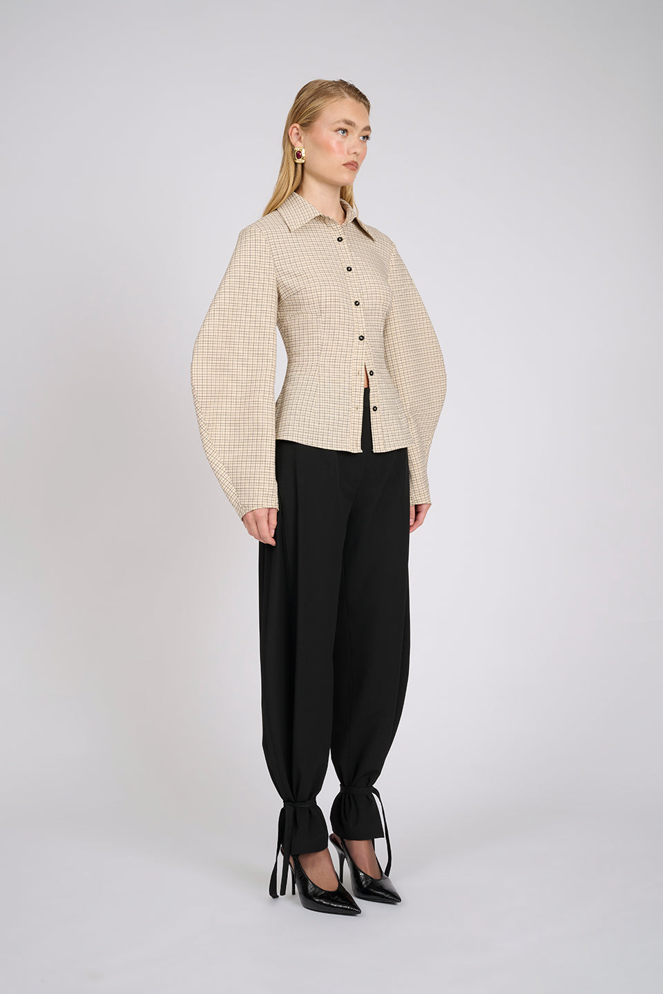 Arlo Shirt | Sand Plaid