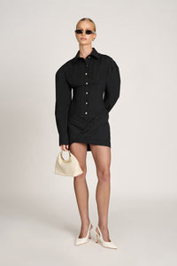 Cindy Shirt Dress | Black