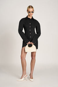 Cindy Shirt Dress | Black