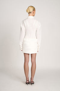 Cindy Shirt Dress | White