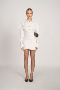 Cindy Shirt Dress | White