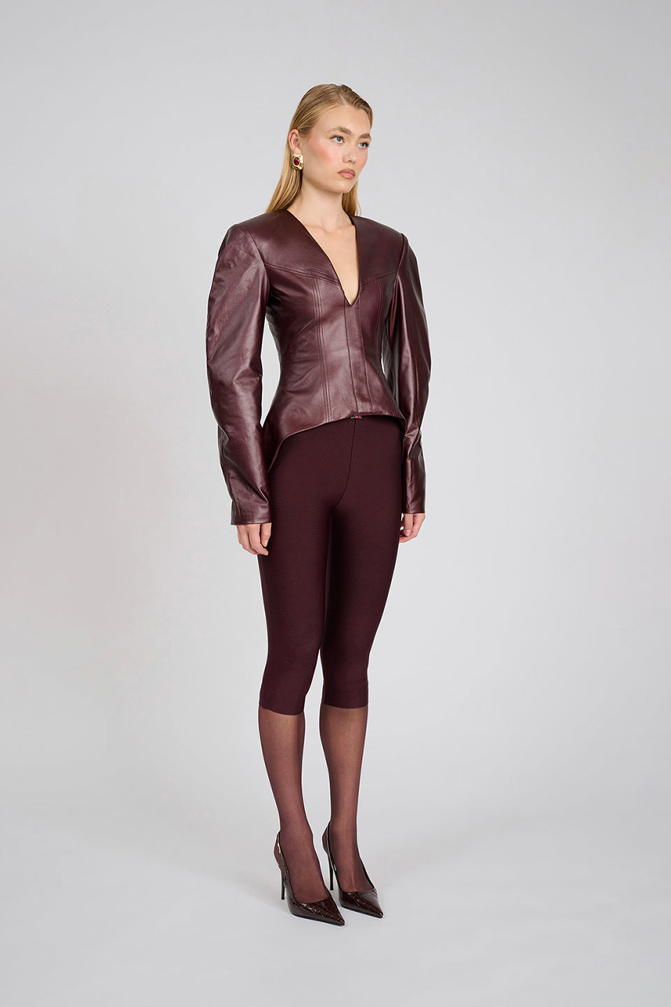 Aire Capri Pants | Deep Wine