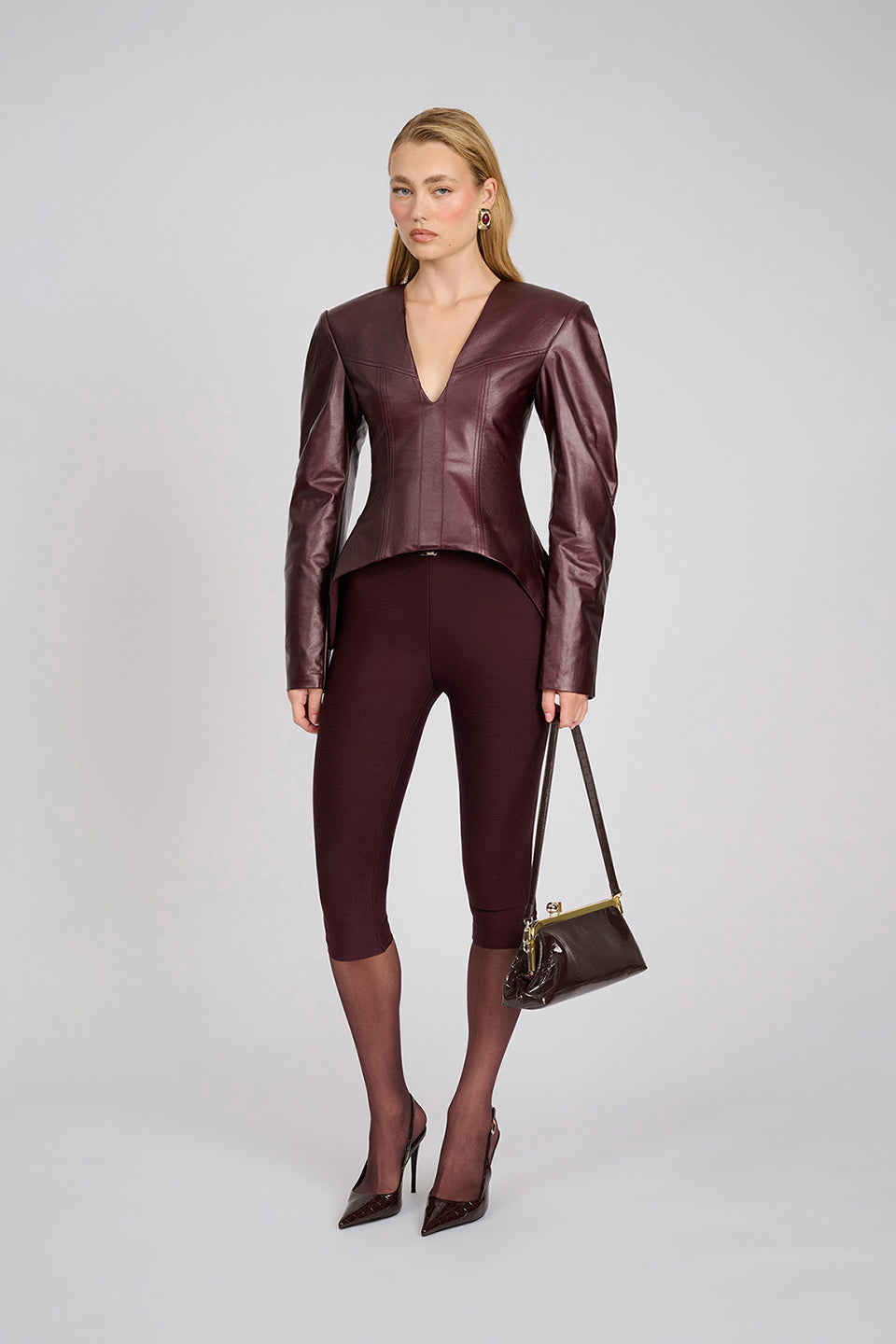 Aire Capri Pants | Deep Wine