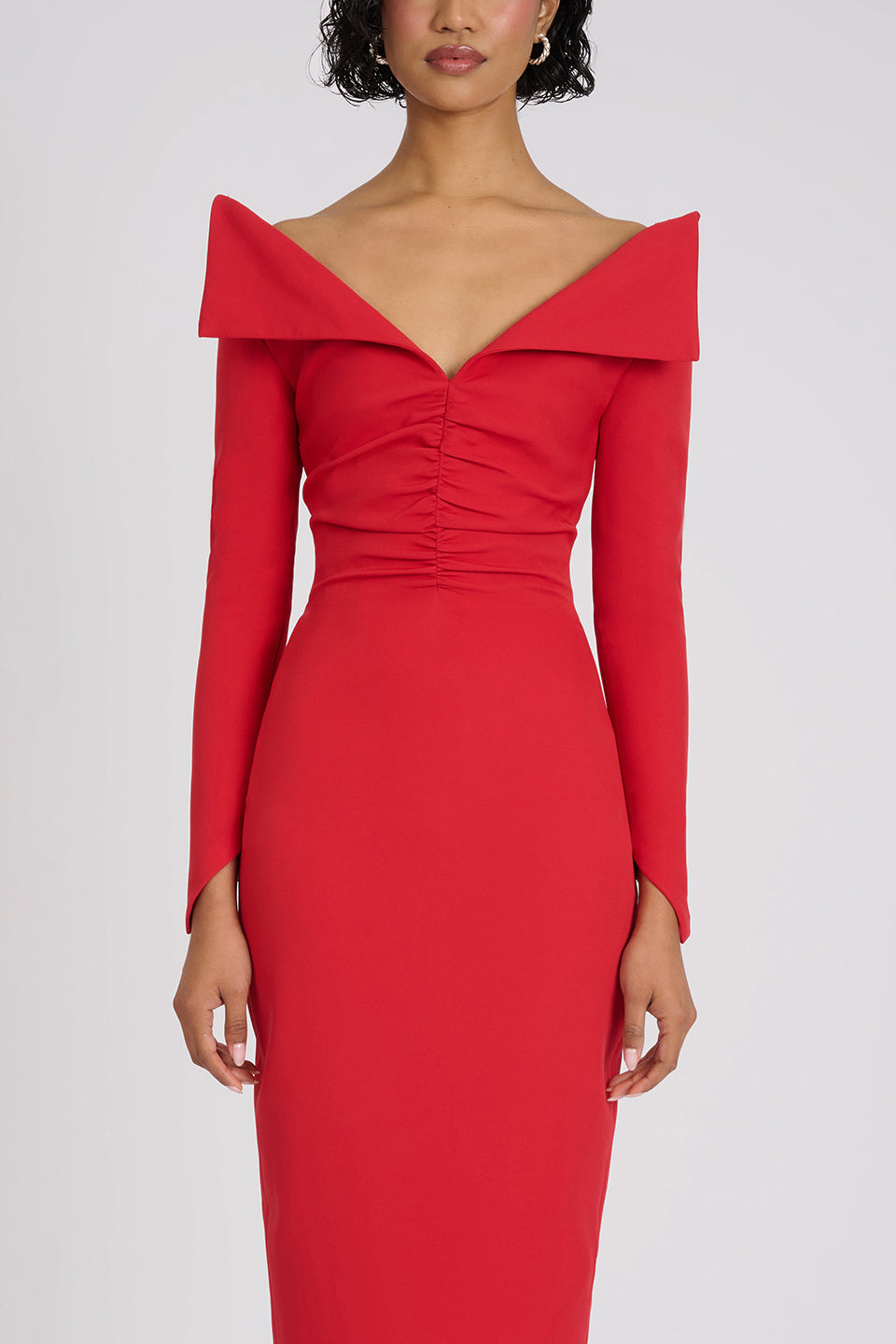 Delsa Dress | Red