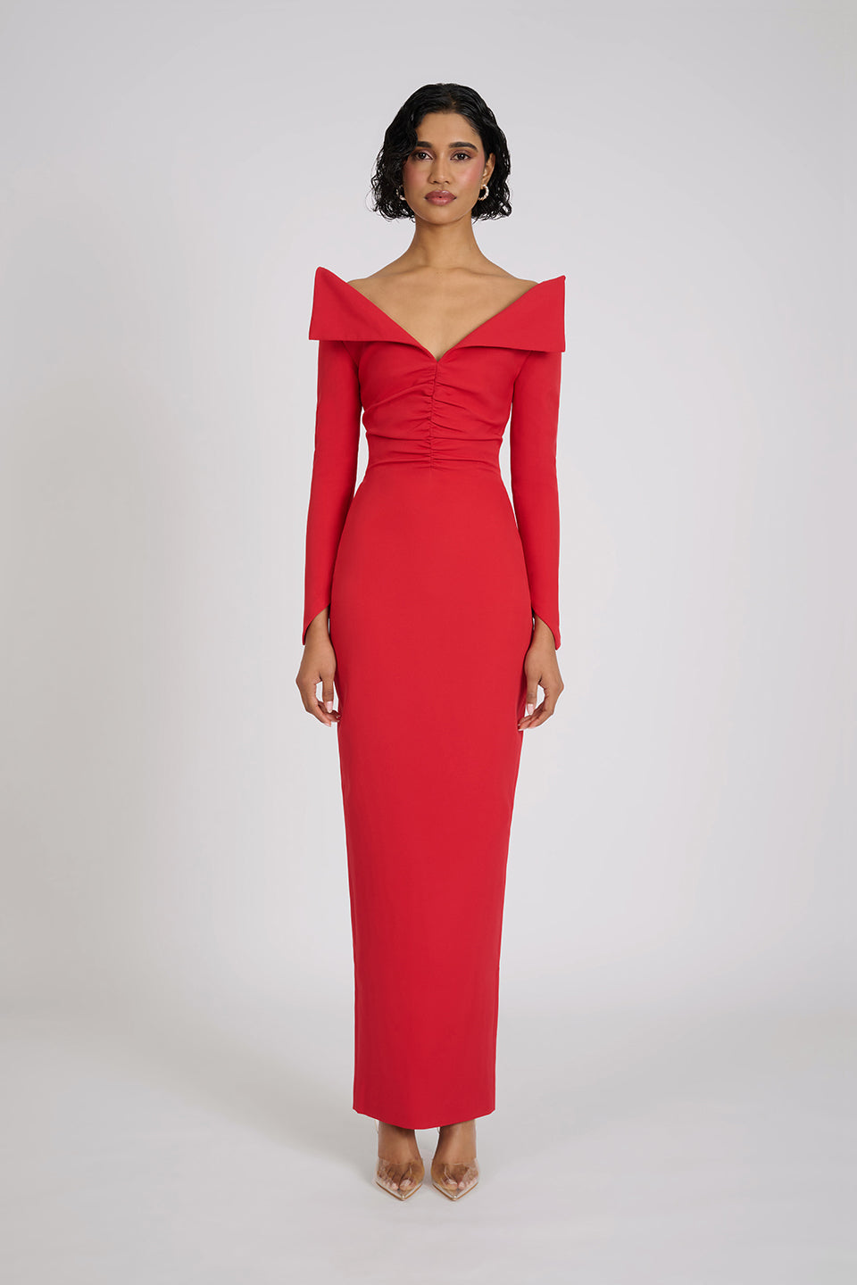 Delsa Dress | Red