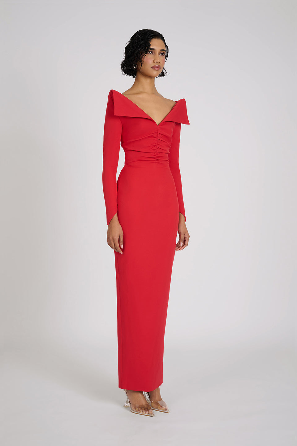 Delsa Dress | Red