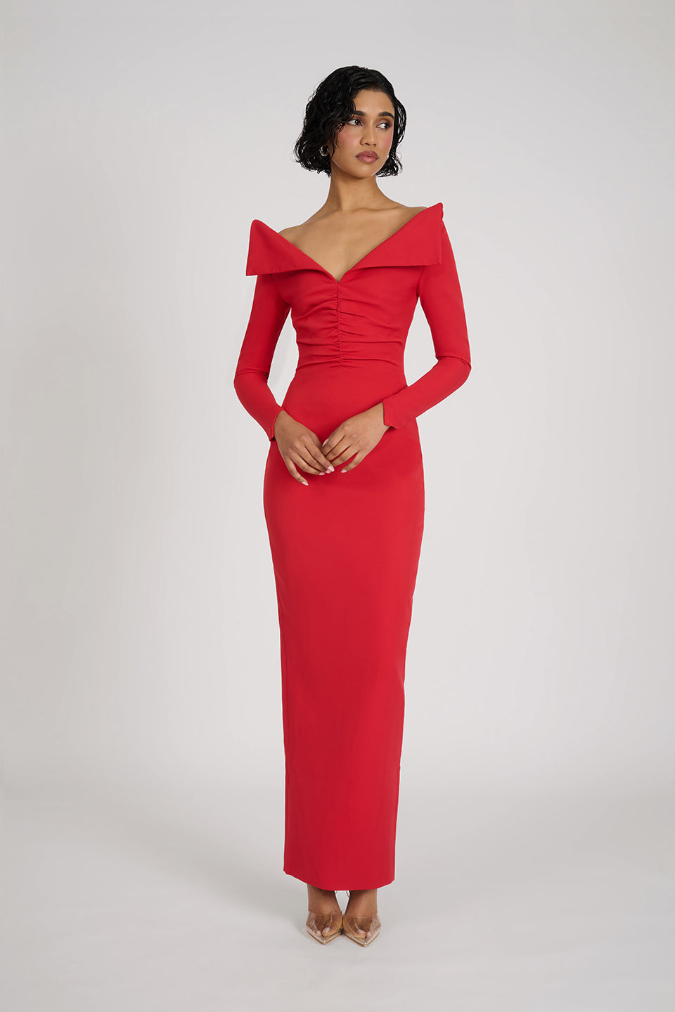 Delsa Dress | Red
