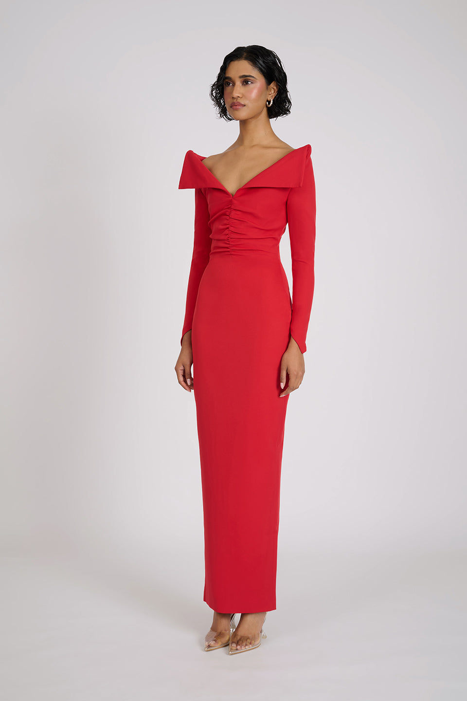 Delsa Dress | Red