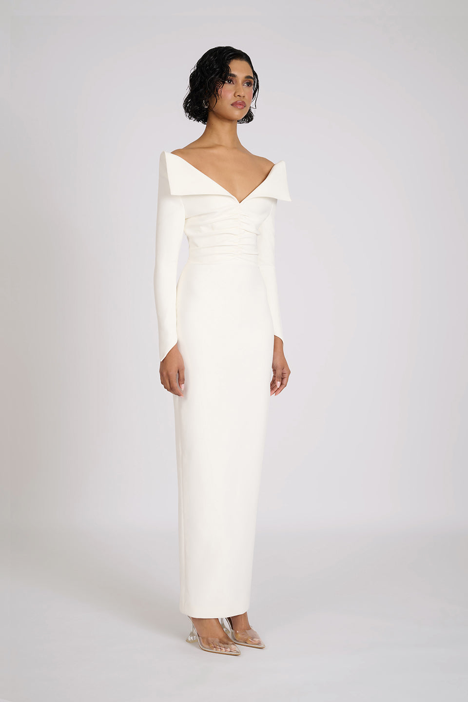Delsa Dress | White