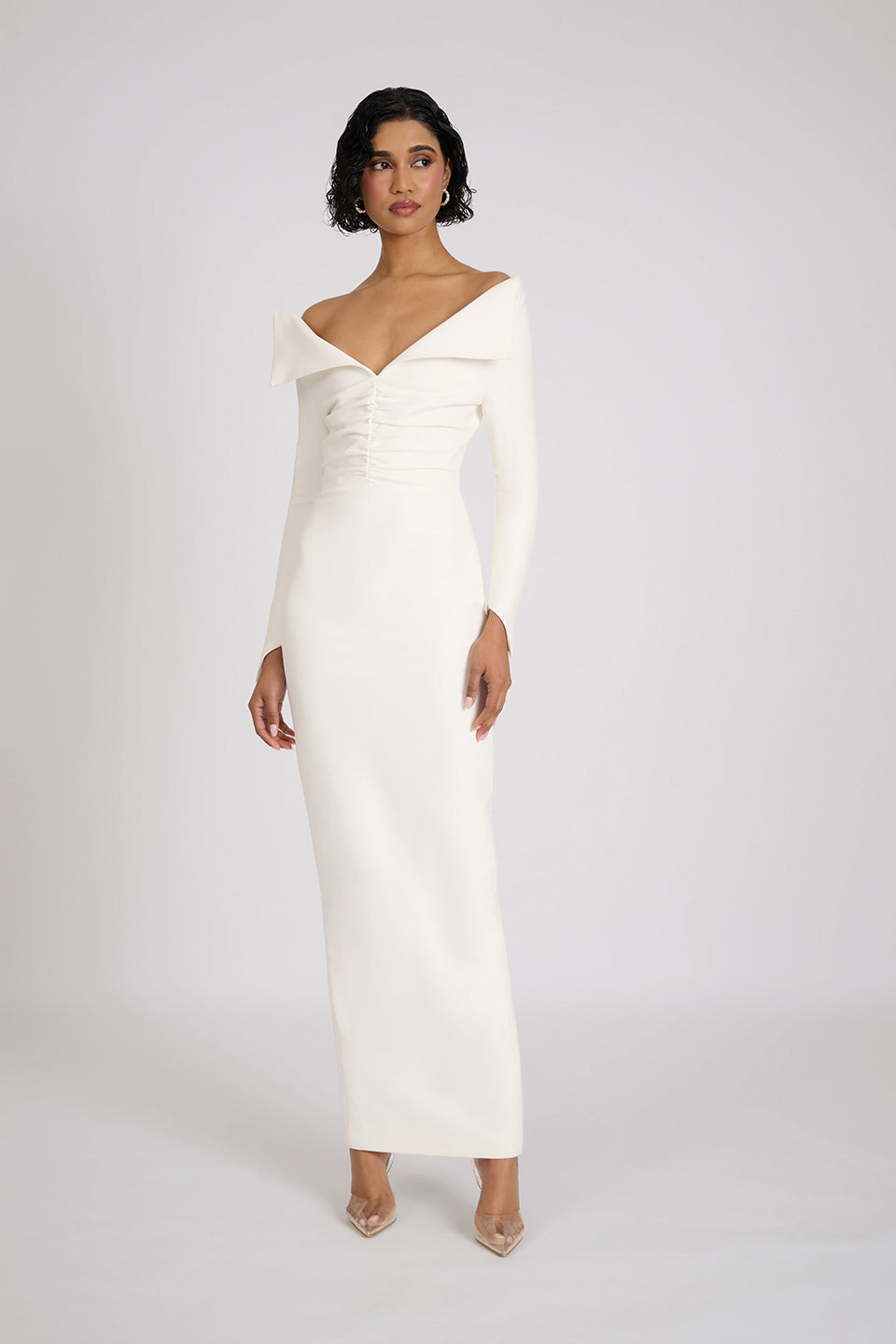 Delsa Dress | White