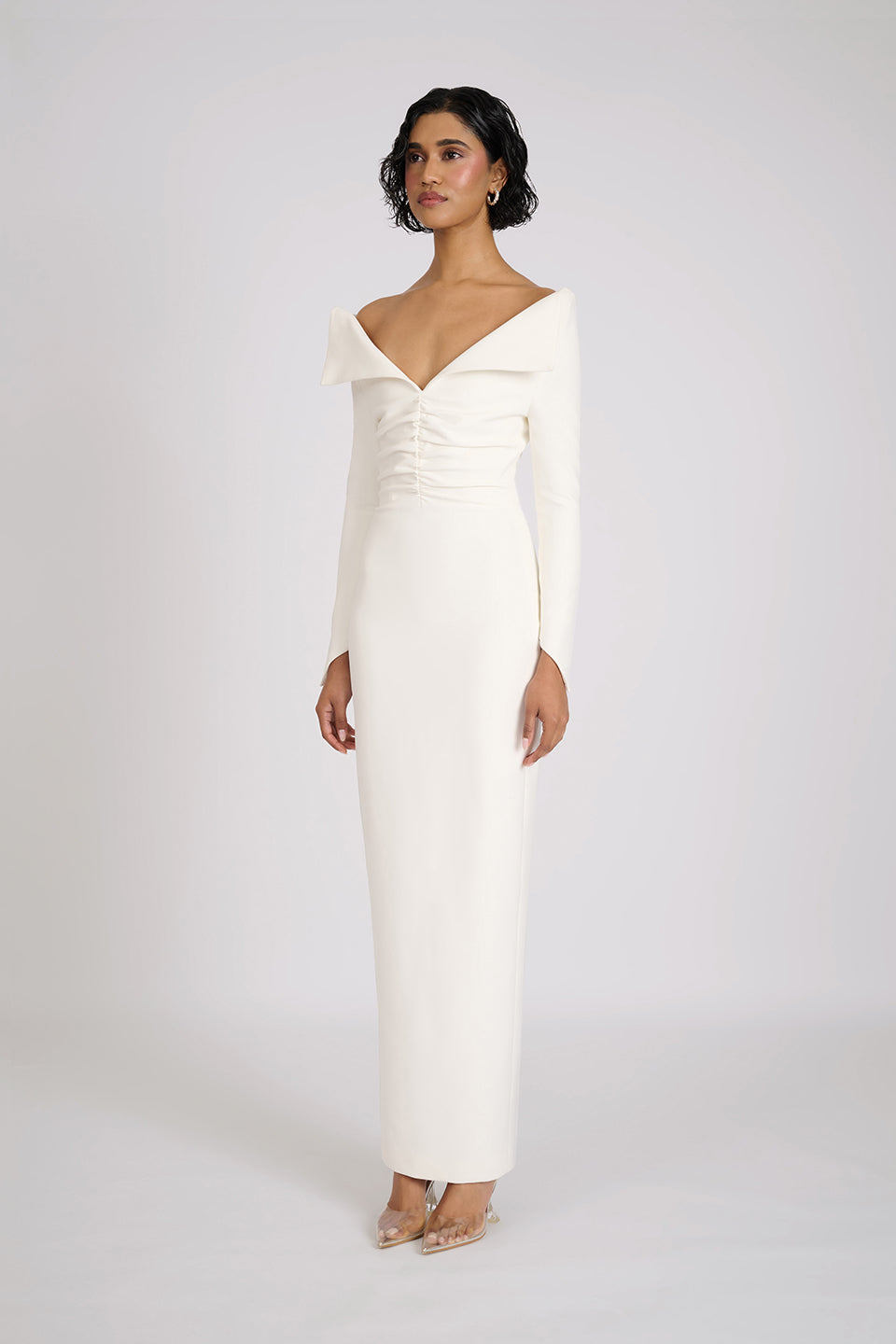Delsa Dress | White