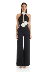 Leontina Pantsuit | Black - ELIYA THE LABEL