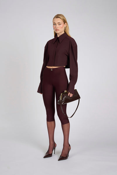 Aire Capri Pants | Deep Wine