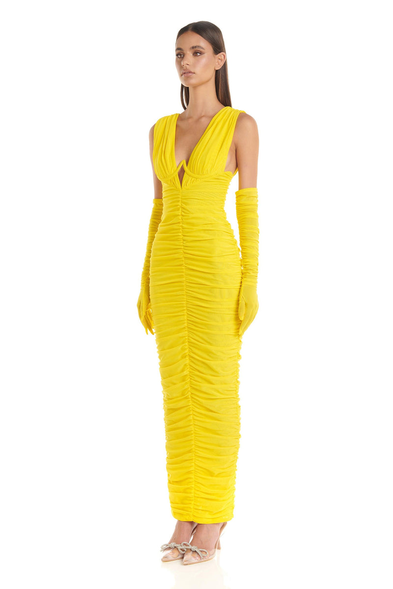 Anna Dress | Yellow - ELIYA THE LABEL