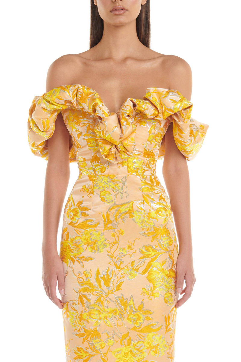 Brielle Dress | Yellow - ELIYA THE LABEL