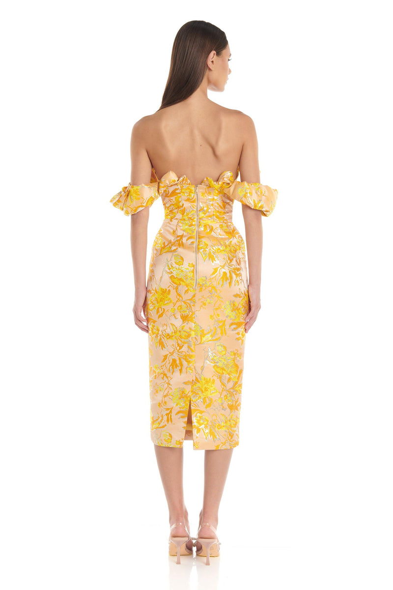 Brielle Dress | Yellow - ELIYA THE LABEL